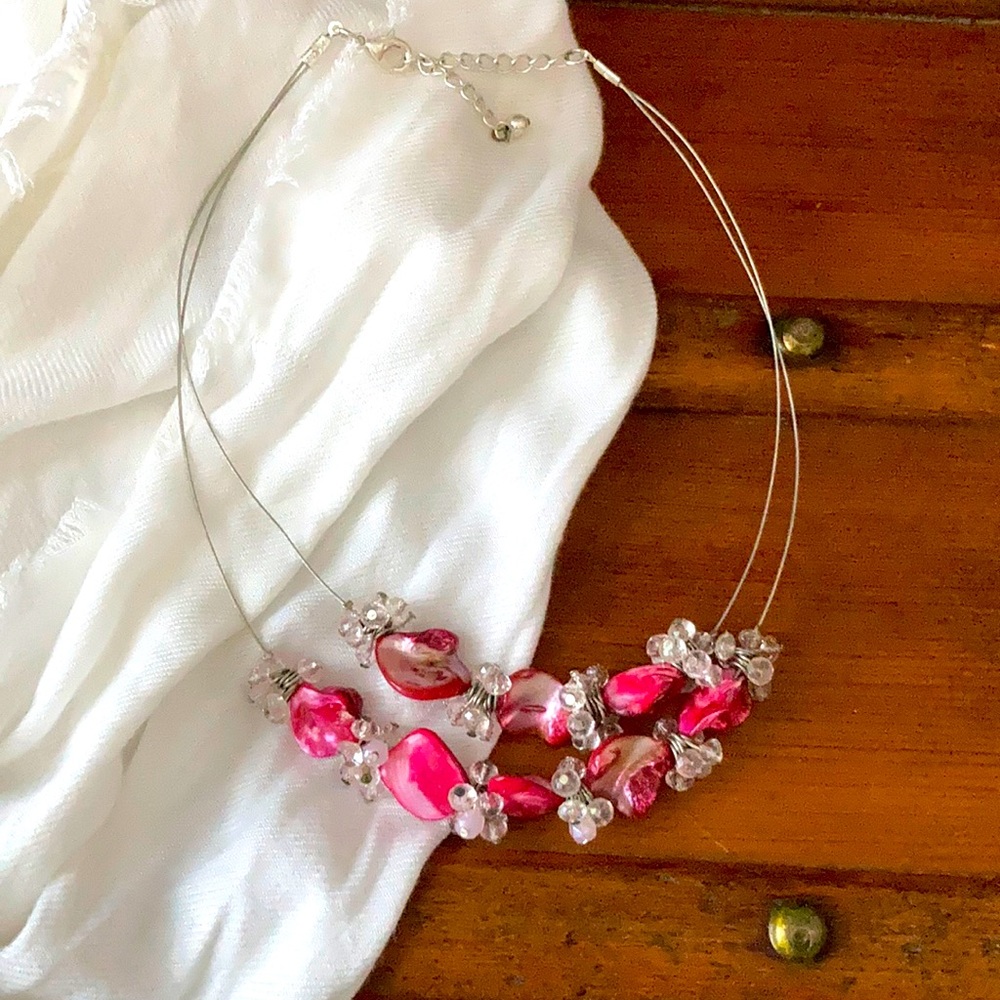 Pink Beaded necklace